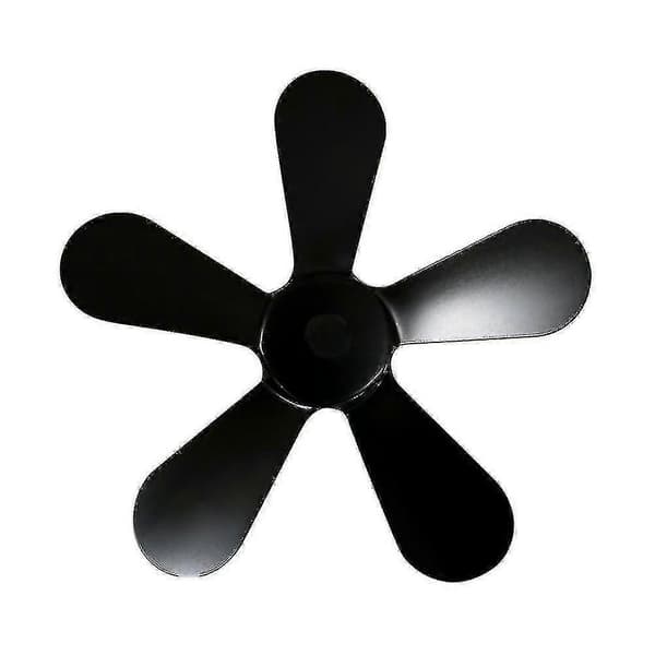 5 Blade Effektiv Varme Drevet-aluminium Pejseventilator