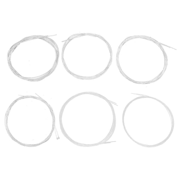 6 st Oud Strängar Set 1G 2D 3A 4E 5B 6F Nylon Silverpläterad Kopparlegering Ersättning