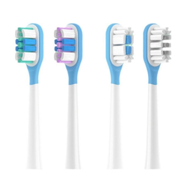 10 st Lämplig för elektriskt tandborsthuvud Lftb01-p Mjuk borstdämpning Rengöringsborstehuvud-bl