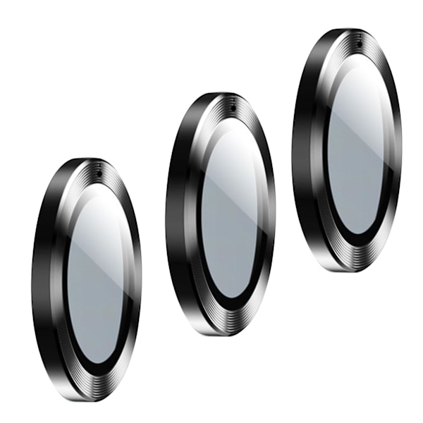 3 KPL Puhelimen Kameran Linssisuoja CD-kuvio HD Musta Puhelimen Kameran Linssinsuojat IPhone 14 Prolle