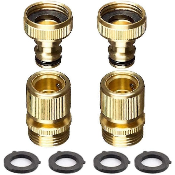 3/4\" Hurtigkoblingsett 3/4\" Solid Messing GHT Kranadapter Vann