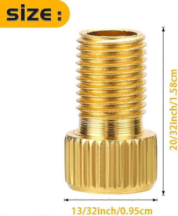 4 stk. Presta ventiladapter, adapterkonverter/cykelventiladapter med sort O-ring, pump dæk op med standardpumpe eller luftkompressor