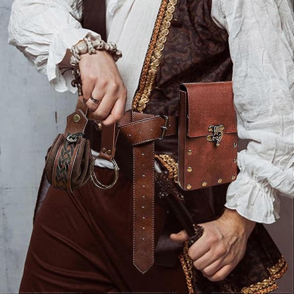 Viktoriansk midjeväska, Steampunk höftväska, Retrofuturistisk magväska
