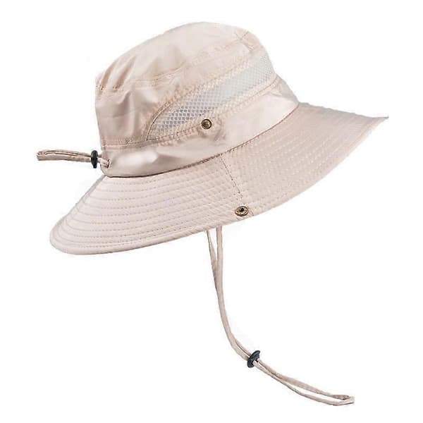 Utendørs Hatt Solbeskyttelse Bredbremmet Solhatt Med UV-beskyttelse Turhatt Beige