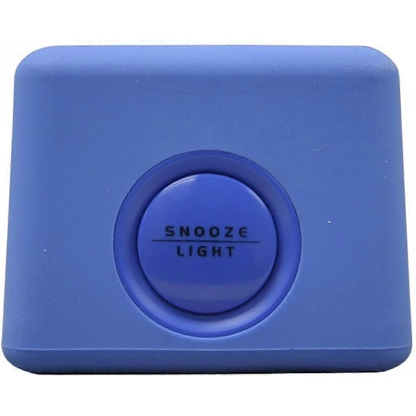 SBSG Mjuk Blå Kub LCD Väckarklocka 9,02cm x 9,02cm x 6,99cm
