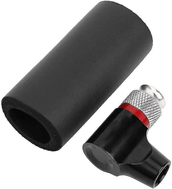 Universal Bärbar Cykel Co2 Däckpump Schrader/presta Ventil Aluminiumlegering Cykelpump Svart