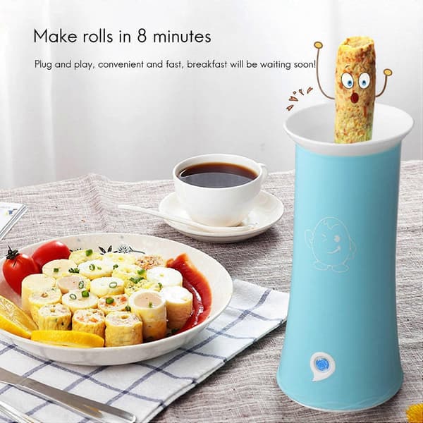 Automatisk Elektrisk Eggekoker Rask Oppvarming Frokost Egg Pølse Kjele for Egg Sandwich, Eggerull