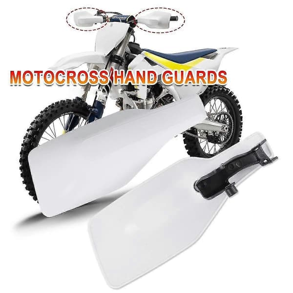 Motocross Handskydd Motorcykel Handskydd Skydd Vit