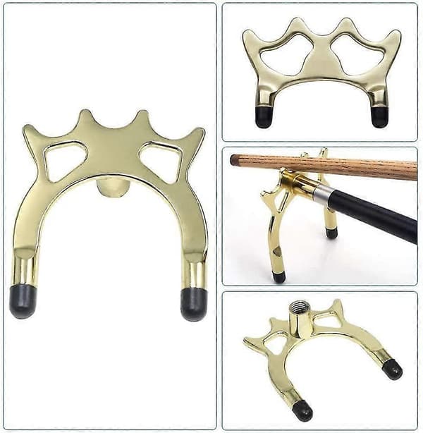 3 stk. Billard Hodebro Cue, Snooker Hodebro Hodehvile, Billard Sklisikker Metallramme Pinner