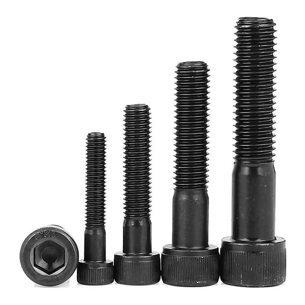 M3 M4 M5 M6 M8 Kolstål Grad 129 Stål Din912 Hexagon Hex Socket Head Cap Allen Bult Skruv