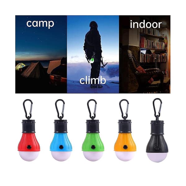 5-pack Campinglampa LED Bärbar Campinglykta Tältlampa Campingutrustning