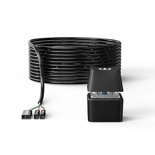 Farverige LED-lys Computer Desktop Switch PC Bundkort Ekstern Start Strøm