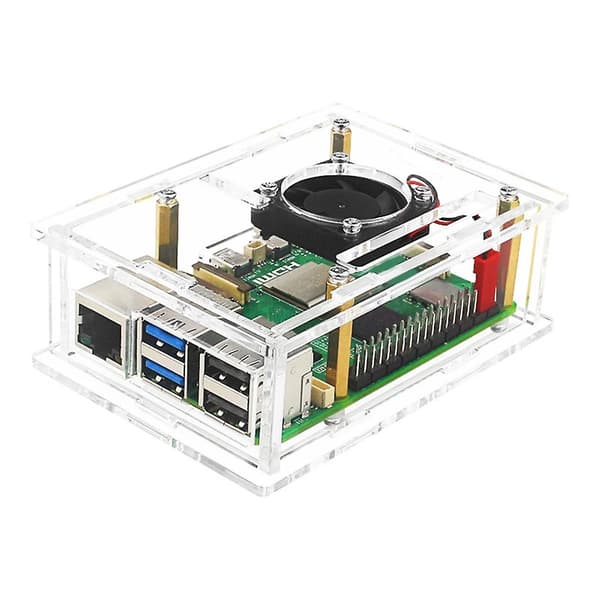Akrylveske Gjennomsiktig Veske for Pi 5 B