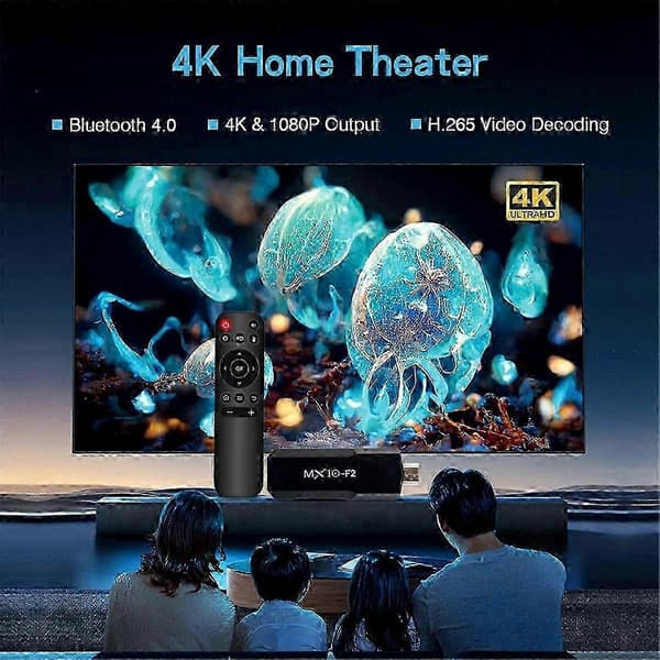 Smart TV Stick Android Video 4K Bluetooth RK3228A Quad-Core Medieafspiller Spilleboks MX10 F2 2025