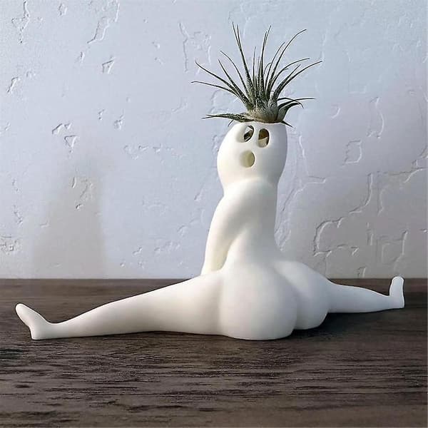 2st Rolig Stor Booty Spöke Planter, Practical Gift Decor Planter Air Fern Display Stand, Stor Booty Spöke Planter