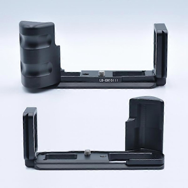 Quick Release L Plade Beslag Dobbelt Håndtag til -D E-M10 Mark III EM10 III Kamera