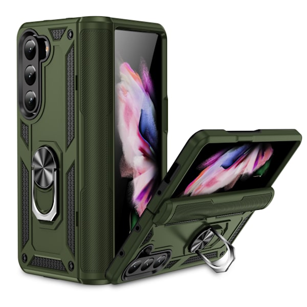 Uusi Samsung Z Fold 5 Sergeant -mobiilipuhelimen kotelo, taittuva auton magneettinen teline, suojakotelo, iskunkestävä 7