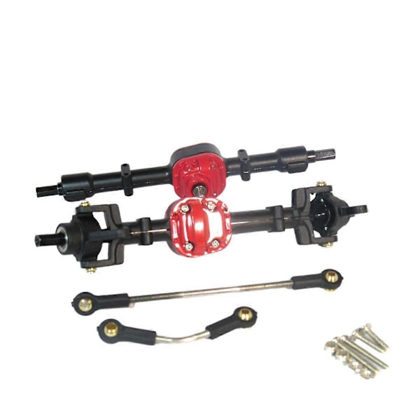 RC-auton metallivaihteisto etu- ja taka-akselisetti MN D90 D91 D96 99S FJ45 1/12 RC-auton päivitysosille Tarvikkeet Musta