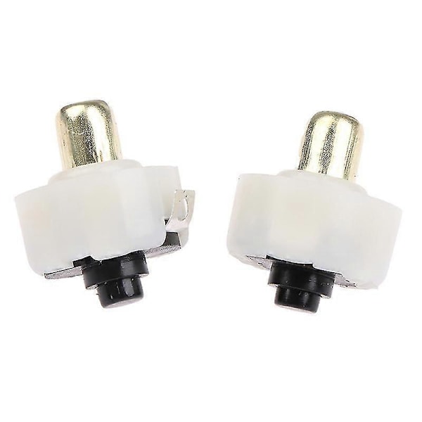 2 st 17mm LED Ficklampa Tryckknapp Strömbrytare PÅ/AV Elektrisk Ficklamps Bakre Brytare SHYTMV