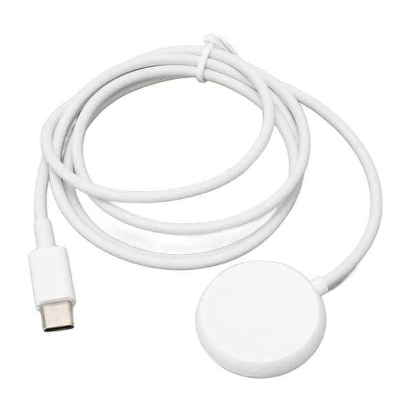 Smart Watch Oplader Magnetisk USB Opladerledning Opladerkabel Udskiftning til Google Pixel Watch Hvid