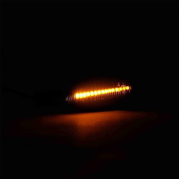 LED Dynamisk Blinklys Side Markør Sekvensiell Blinklampe for 2007-2014 for GT Transparent
