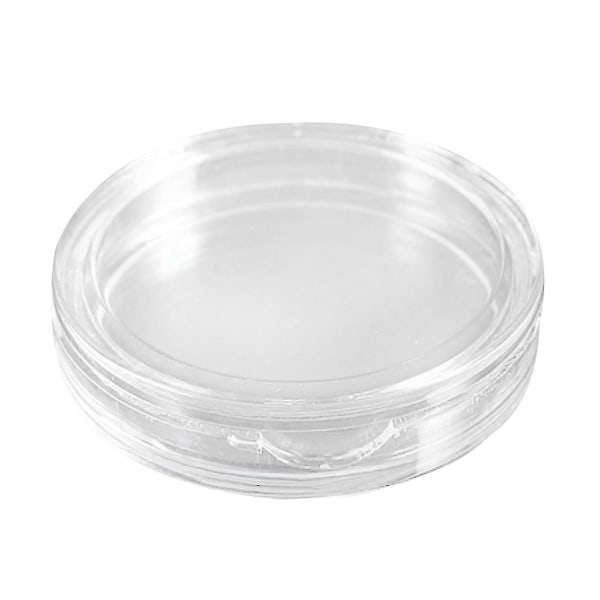 20 stk. Gennemsigtige Små Plastmøntæsker, 10 stk. 23 mm & 10 stk. 35 mm