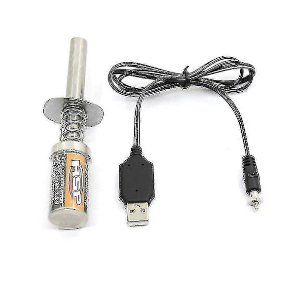 Rc Nitro 1.2 V 1800mah Genopladelig Gløderørsstarter Dc Usb-oplader Til Gas Nitro Motor Power 1/10