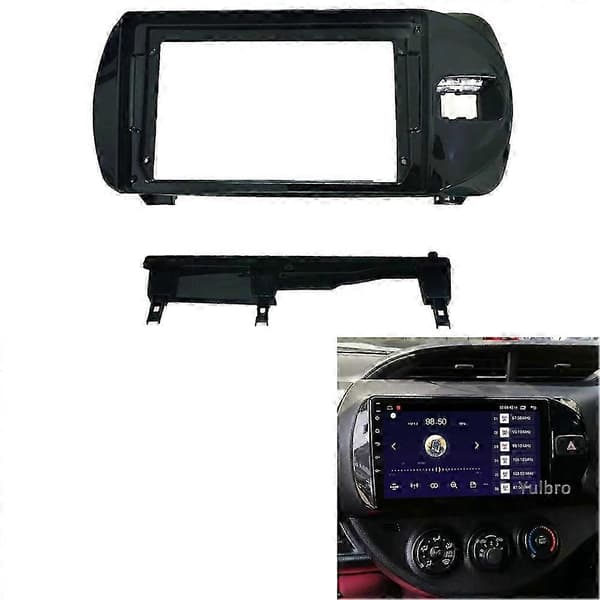 Bilradio Facia til Vitz 3 2014-2020 Dvd Stereo Rammeplade Adapter Montering Instrumentbræt Installation Bezel Trim Kit