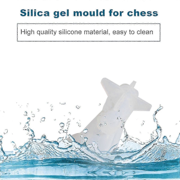 Skakform til Resin Silikone Skak Resin Form Skak Krystal Epoxy Støbeforme til DIY Håndværk Fremstilling Fødselsdagsgave