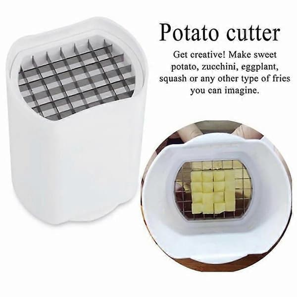 2 Pakk Potet- og Grønnsakskutter for Pommes Frites - Best for Pommes Frites Slicer Potetchips Cutter