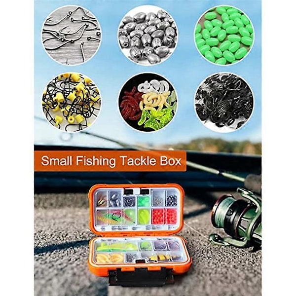 Fiskelokkeæske Organizer Terminal Tackle Opbevaringsboks Tackle Box Lille Kajak Tackle Box med Divi