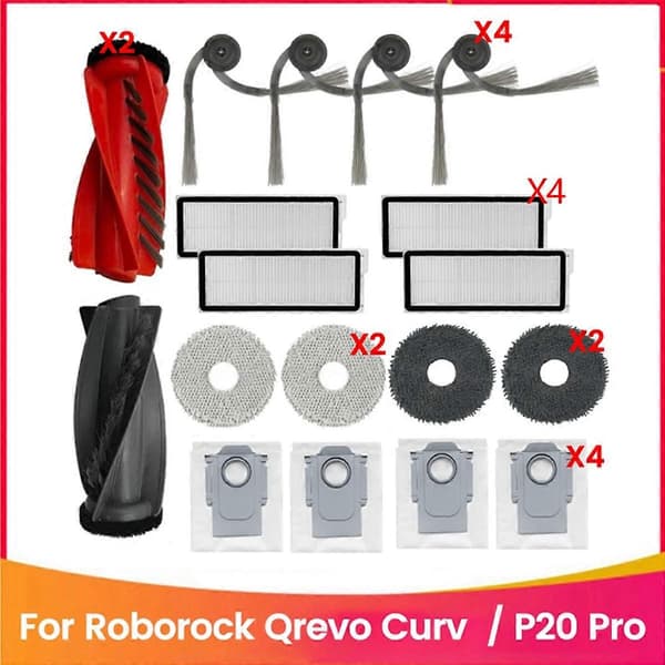 Reservedele til Roborock Qrevo Curve / P20 Pro Robotstøvsuger