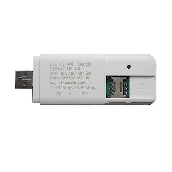 4G USB-modeemi WiFi-reititin USB-tikku 150Mbps Langaton Hotspot Tasku Mobiili WiFi