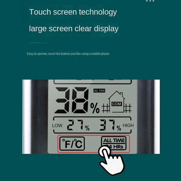 2x LCD Digital Termometer Hygrometer Inomhus Temperatur Sensor Fuktighet Mätning
