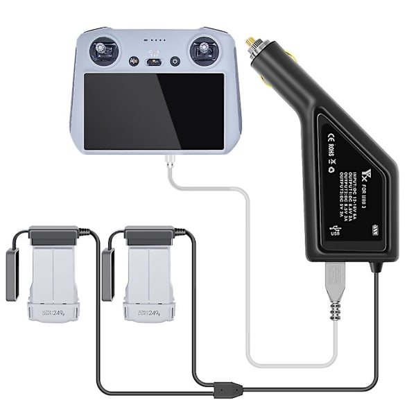 Batterilader til Mini 3 Pro/mini 3 Drone Billader DC 12-16v 6a Indgang