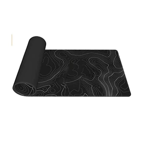 Terrain Contour Ekstra Stor Musemåtte Computertastatur Musemåtte Musemåtte med 3 mm Bundløs