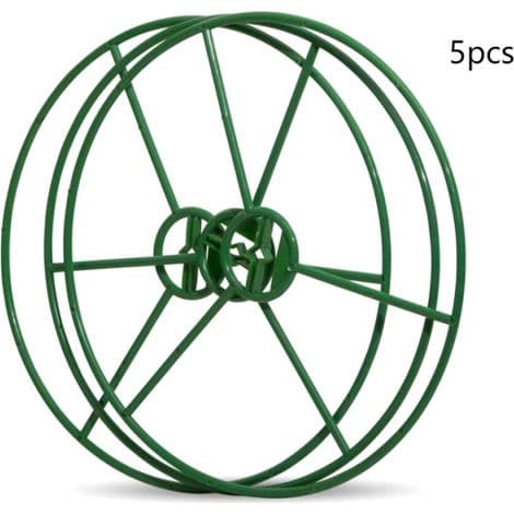 Set med 5 växtstöd - Grön - Diameter: 30 cm, trädgårdsstödram