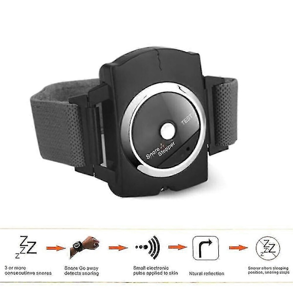 Elektrisk Anti-snorke Armbånd Snorke Stopper Hjælp Søvnforbindelse Enhed Armbånd