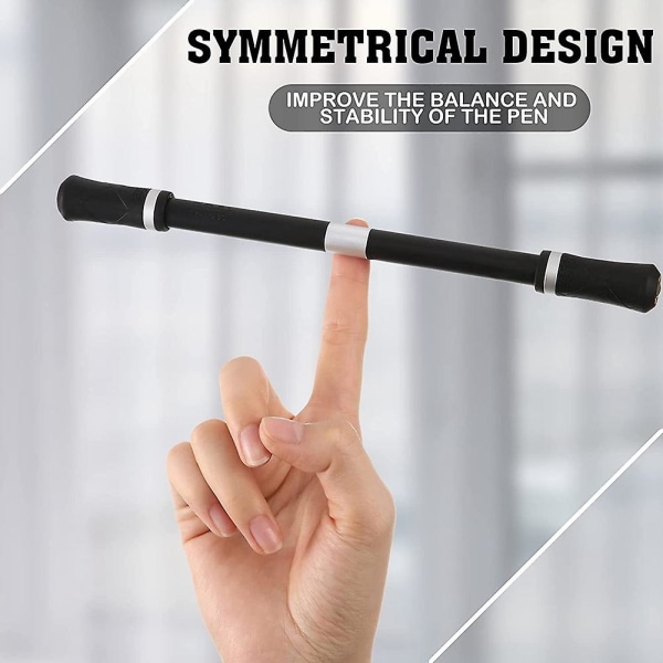 4 stykker penn spinning penner anti-skli vektet penn Fidget penner Flying Pen Mods Gaming Finger Pen Spin