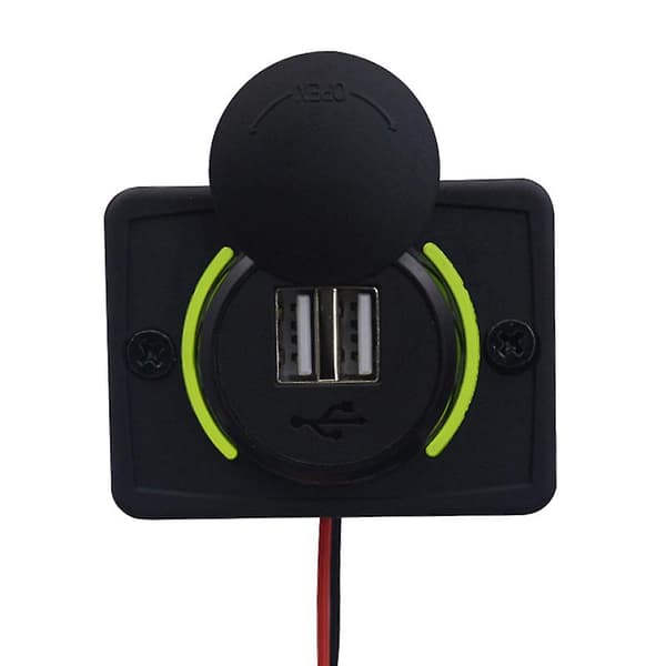 DC 12-24V Bil Lader Dobbel USB Campingvogn Caravan Rask Lading For Bils Interiør Skruer Universal 31A Tilbehør