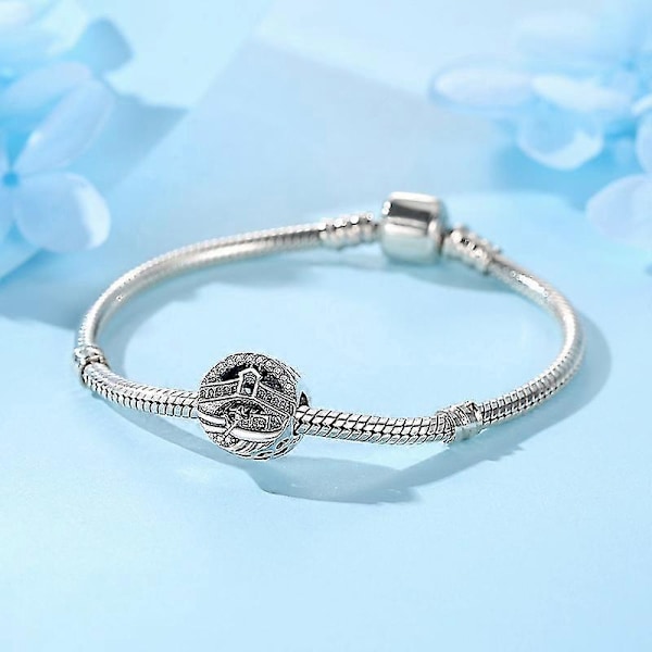 925 Sterlinghopea Charms Helmet Kameran Matkalaukku Auto Lentokone Ruusukulta Charm Sopii Pandora Rannekorut Diy Korut Naiset 13