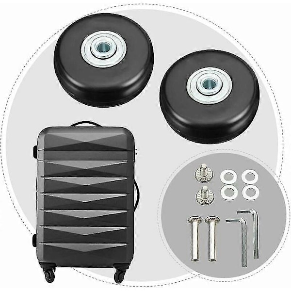 Matkalaukun pyörä, Matkalaukun korjauspyörä Raskaankaluston 50 mm mykistyskumipyörä Universaali pyörivä pyörä Varaosa Kuljetus Vaihda pyörä 4 kpl Matkalaukulle