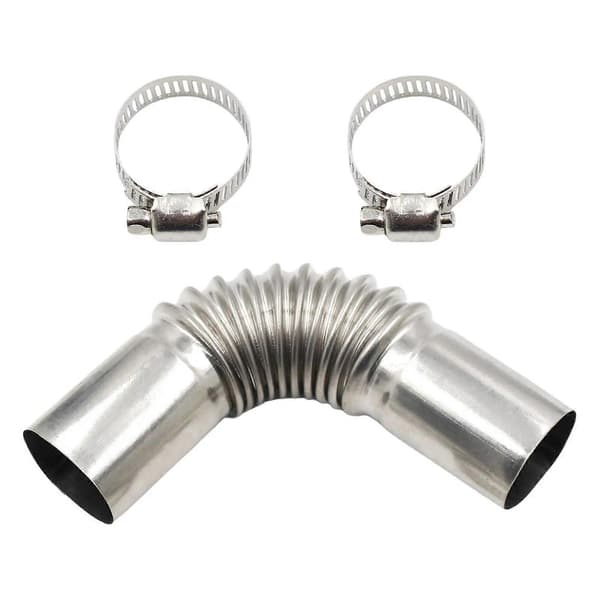 24mm Eksosrør Rørbend Kobling 25mm ID Rustfritt Stål Luft Eksosrør Kobling for Varmer m/ Klemmer