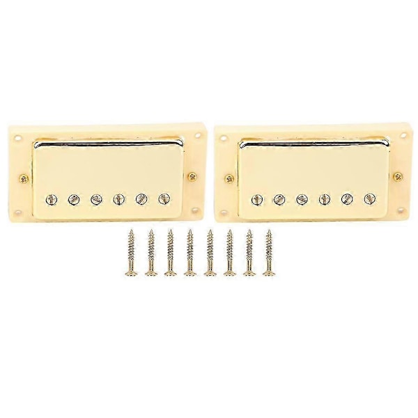2 stk/sett Elektrisk Gitar Pickup Magnet Keramisk for LP Profesjonell Gitarist med 8 Skruer