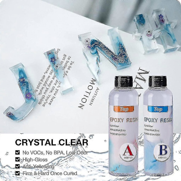 Epoksy Resin Kit, Krystallklar Epoksy Resin, Bordplate Epoksy Resin For Overflatebehandling