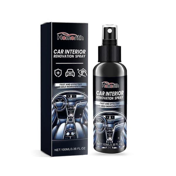 Bilplastrenoveringsspray Läderpanel Instrumentbräda Renovering Billack 100ml