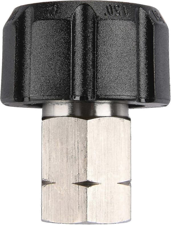 Højtryksrenser Adapter, Hun Metrisk M22 Til 1/4 Tomme Hun Npt Fitting, 5000 Psi