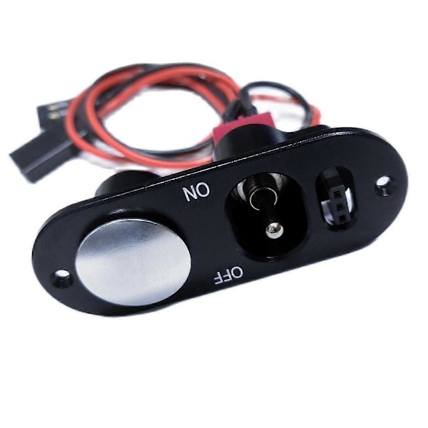 Miracle Heavy Duty Power Small Switch med bränslepunkter för Servo RC-modell Svart