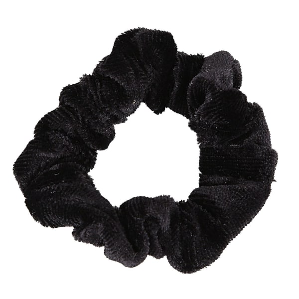 20 Pack Black Velvet Scrunchie Hårelastikker Hår Bobbles hårbånd