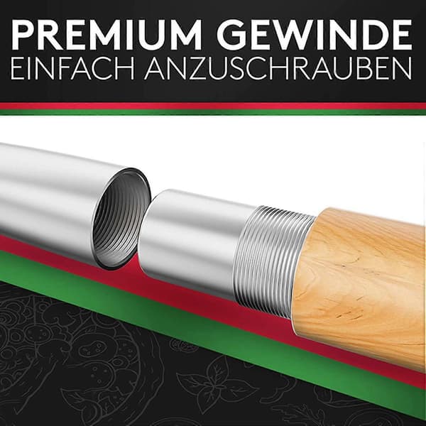 Pizza Pusher, Pizza Skovl Laget Av Rustfritt Aluminium (90Cm) - Praktisk Og Solid Tråd, Pizza Løft